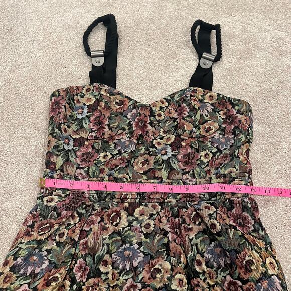BCBG Generation Women's Mini Dress Multicolor Floral Zipper Size 4 - Picture 10 of 11